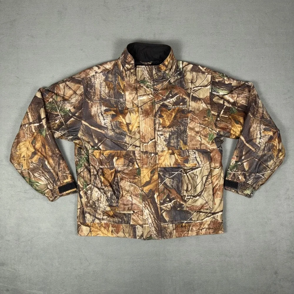 Field & Stream Mens Realtree Camo Hunting Jacket Small Insulated Full Zip Brown - Picture 1 of 8